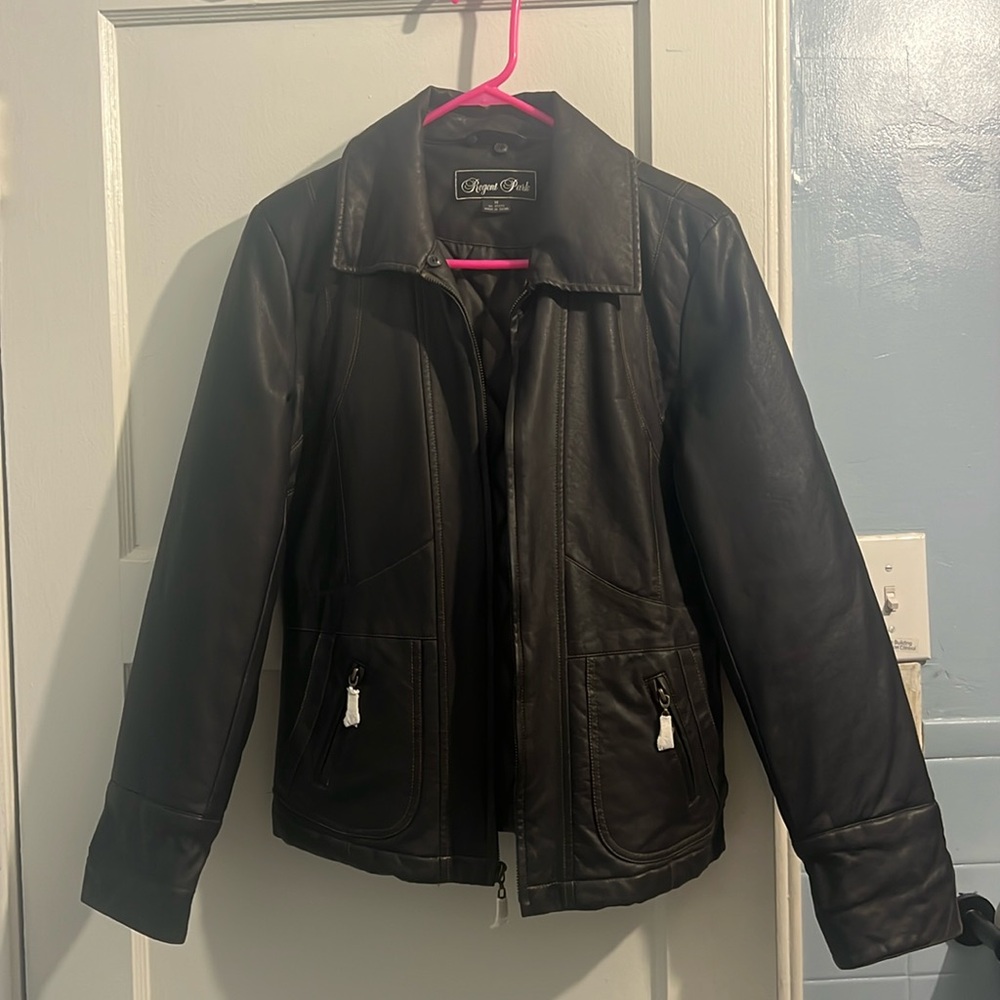 Nice fake leather light weight jacket